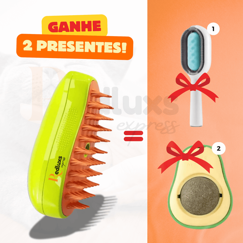 AirPet - Escova de Limpeza Recarregável a Vapor (Compre 1 Ganhe 2 brindes)