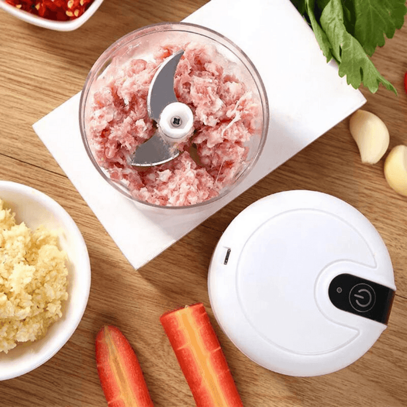 Mini Processador De Alimentos Elétrico