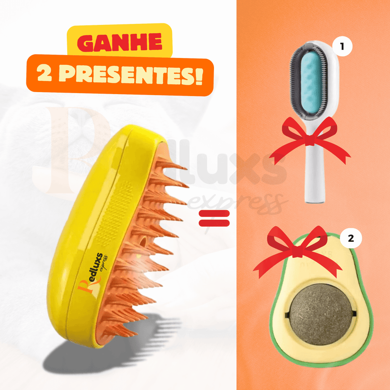 AirPet - Escova de Limpeza Recarregável a Vapor (Compre 1 Ganhe 2 brindes)