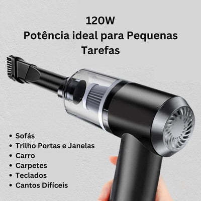 Aspirador de Pó Portátil 3 em 1 - TurboLux