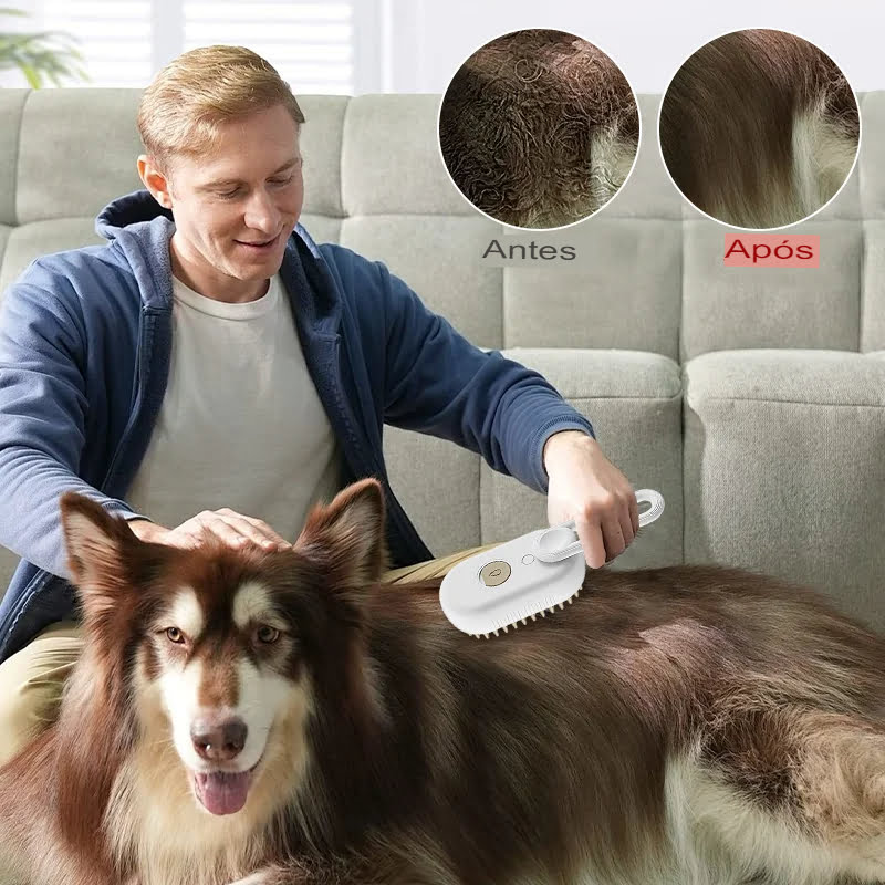 AirPet - Escova de Limpeza a Vapor com Cabo