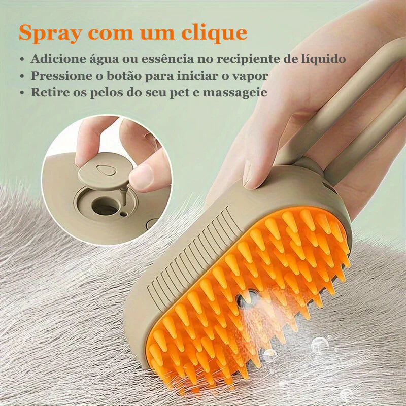 AirPet - Escova de Limpeza a Vapor com Cabo