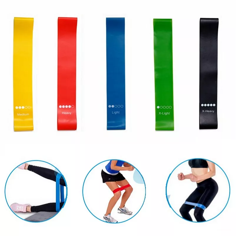 Faixa Elástico resistente para Exercícios Treinos Yoga Alongamentos